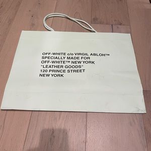 Off-White Virgil Abloh NYC shopping bag